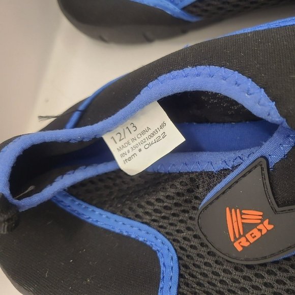 Water Shoes RBX Men's Size 12/13 live life active black/blue 01422 - Picture 2 of 3